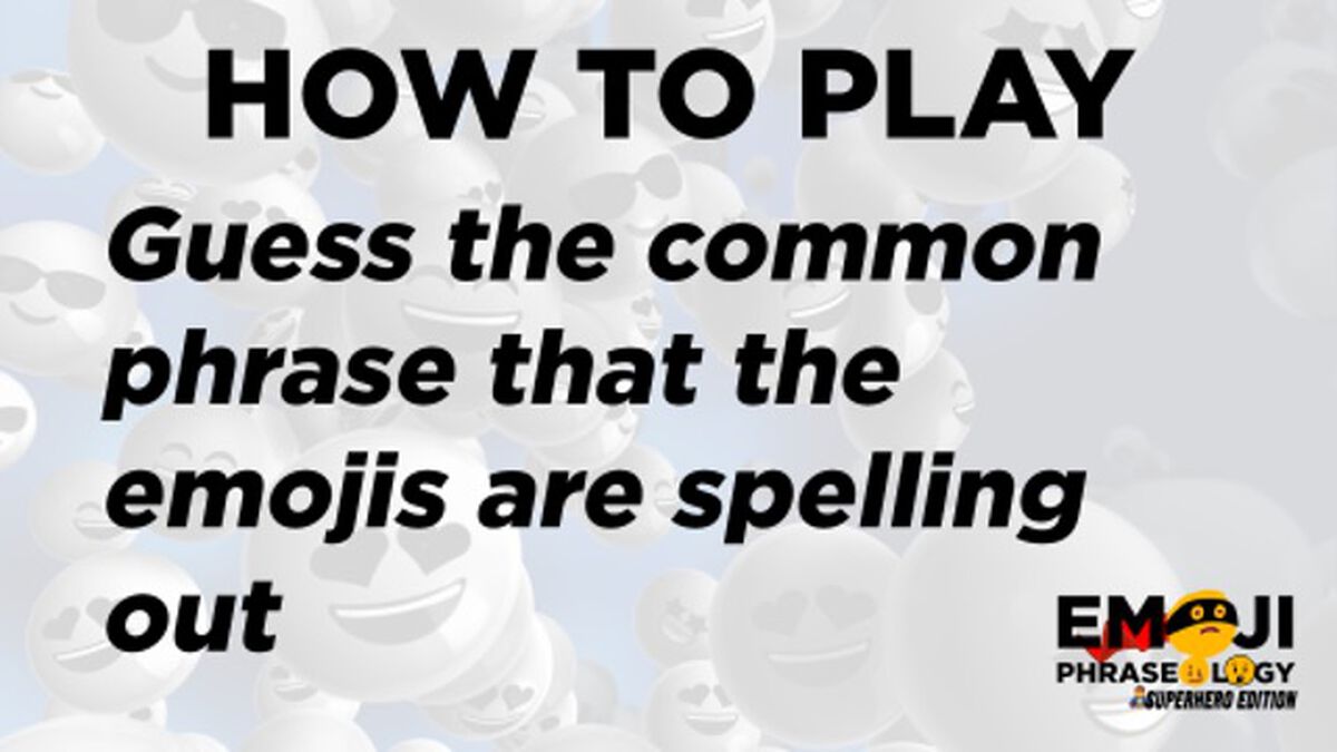 Emoji Phraseology - Superhero Edition image number 1